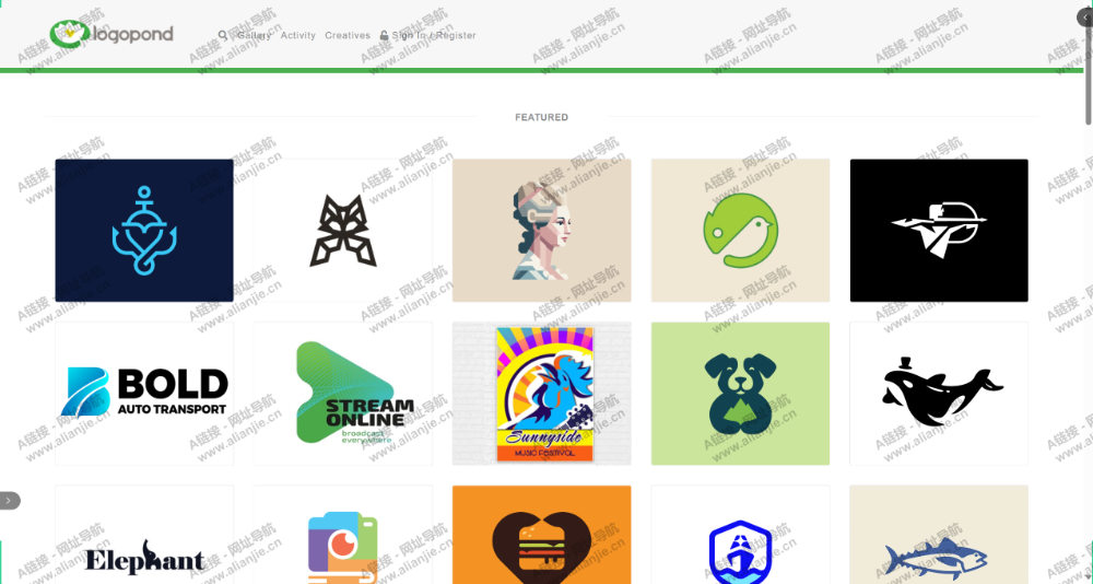 LogopondPC端网站首页截图